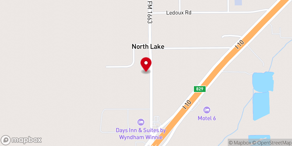 Map showing location of Good News Fellowship Church