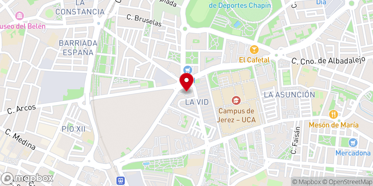 Map showing location of Parroquia de Nuestra Señora de las Viñas