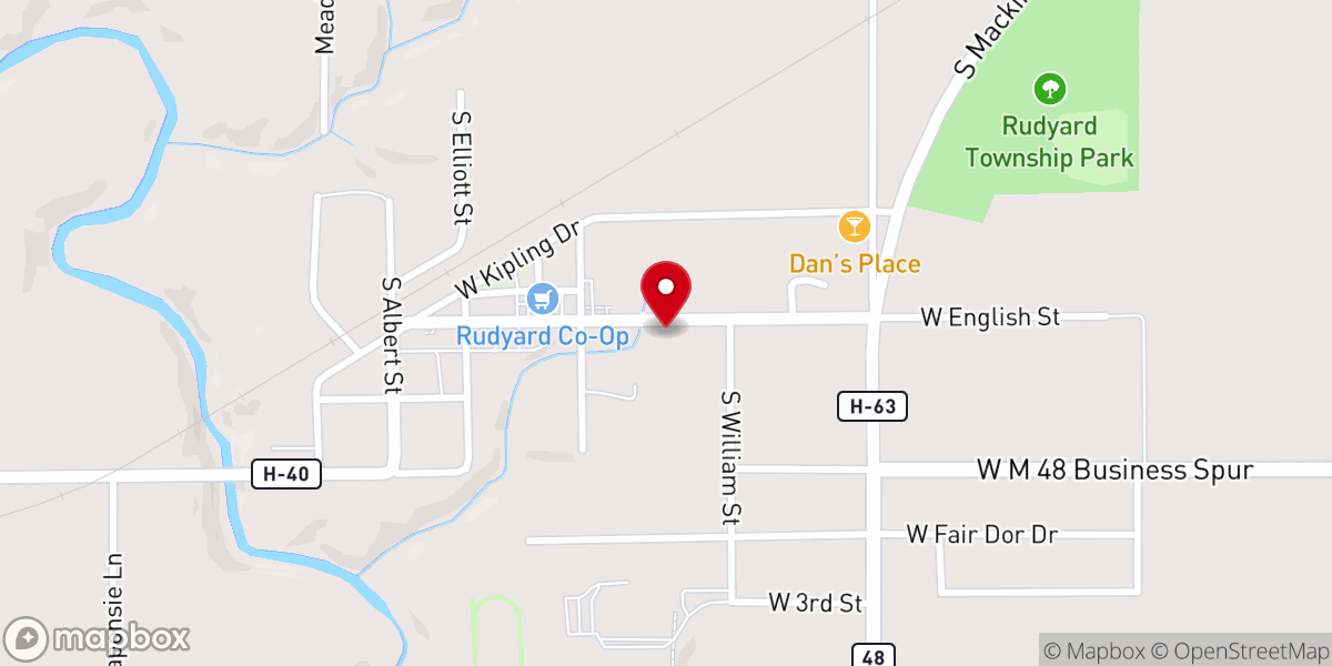 Map showing location of Presbyterian Church