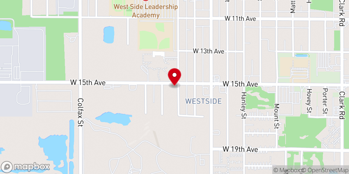 Map showing location of MT Center M B Church Inc