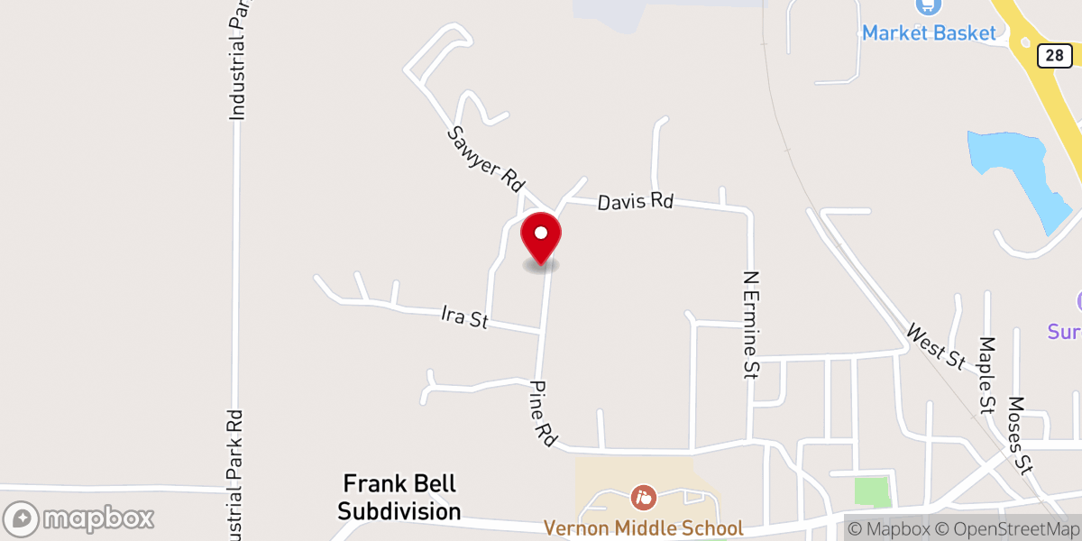 Map showing location of New Harvest Outreach Mnstries