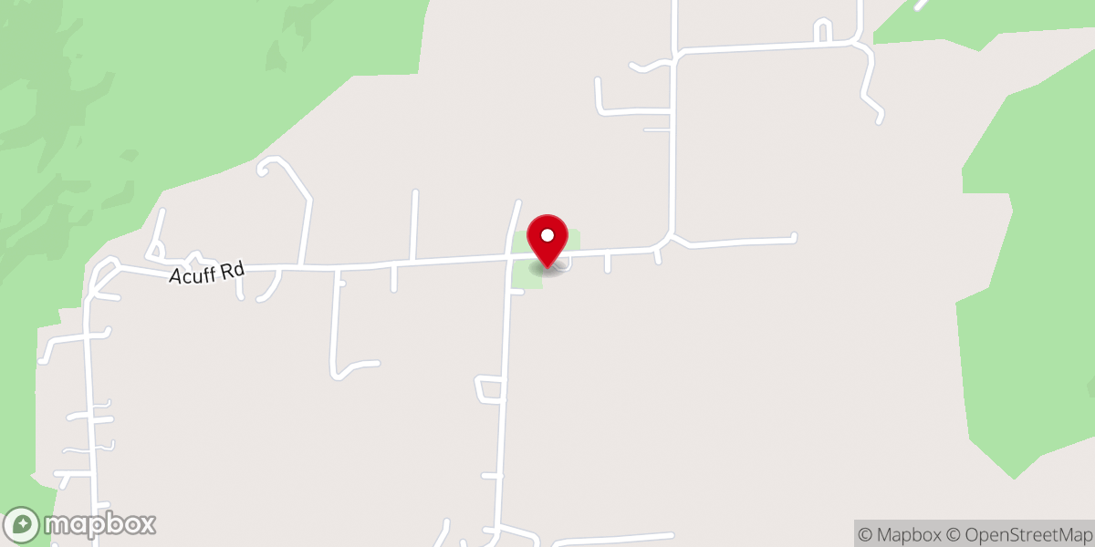 Map showing location of Pleasant Mount Baptist Church