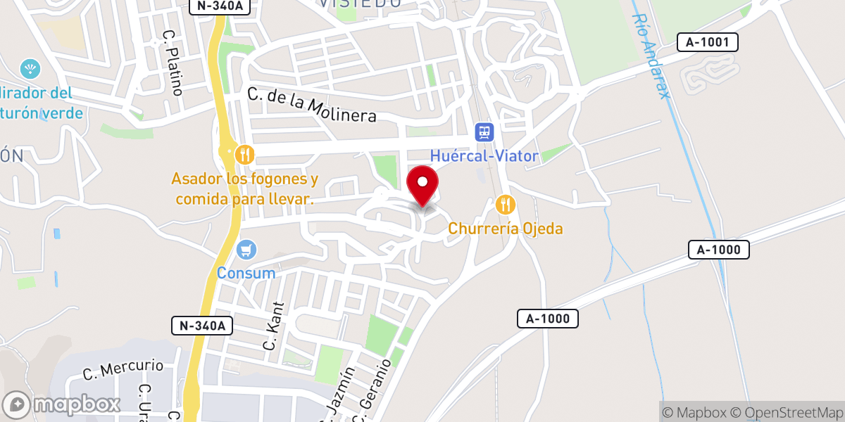 Map showing location of Ermita de San Juan