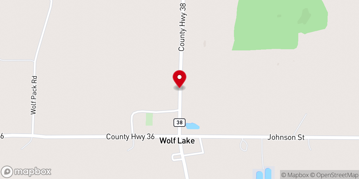 Map showing location of Christ Lutheran Church