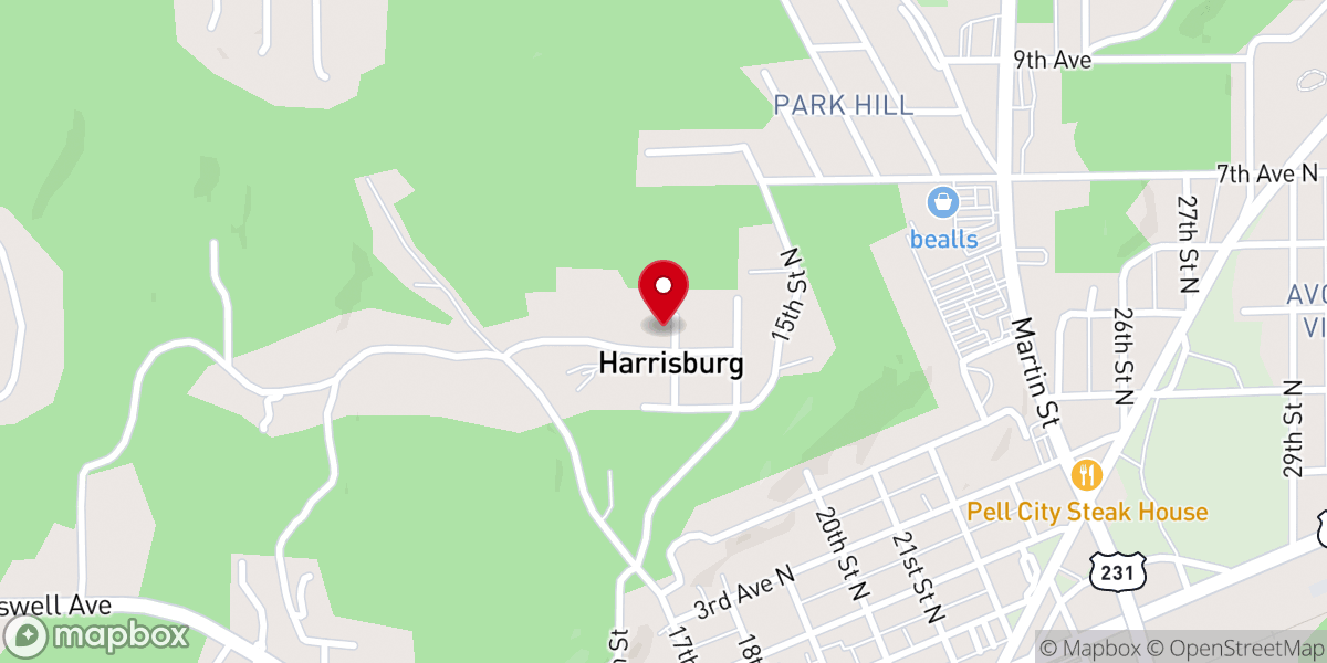 Map showing location of St Paul Church of God-Christ