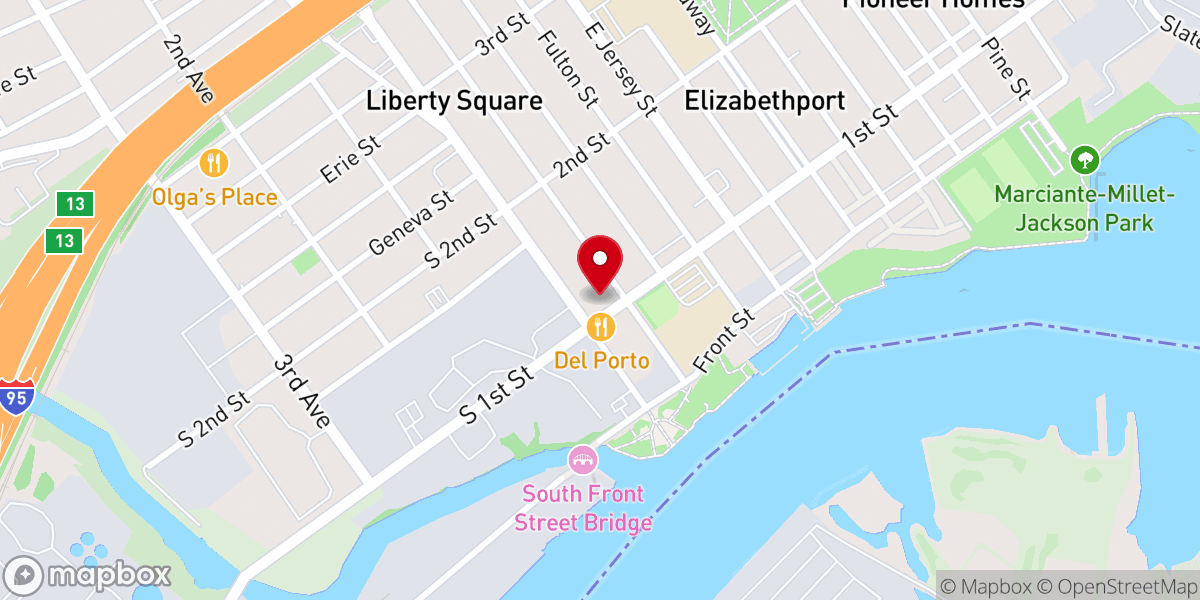 Map showing location of Bayway Family Success Center