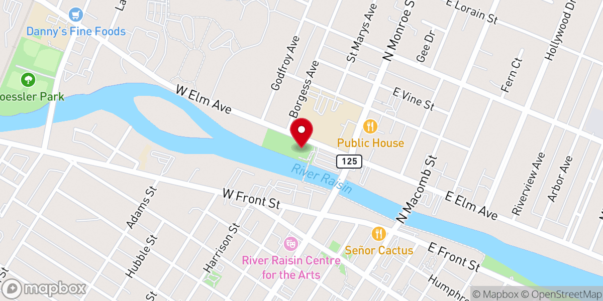 Map showing location of St. Mary's Park