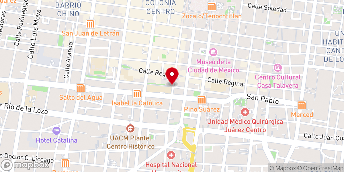 Map showing location of Primer beso coazón Y&JM