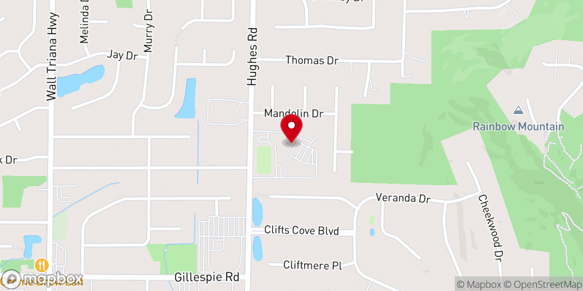 Map showing location of St. John the Baptist Catholic School