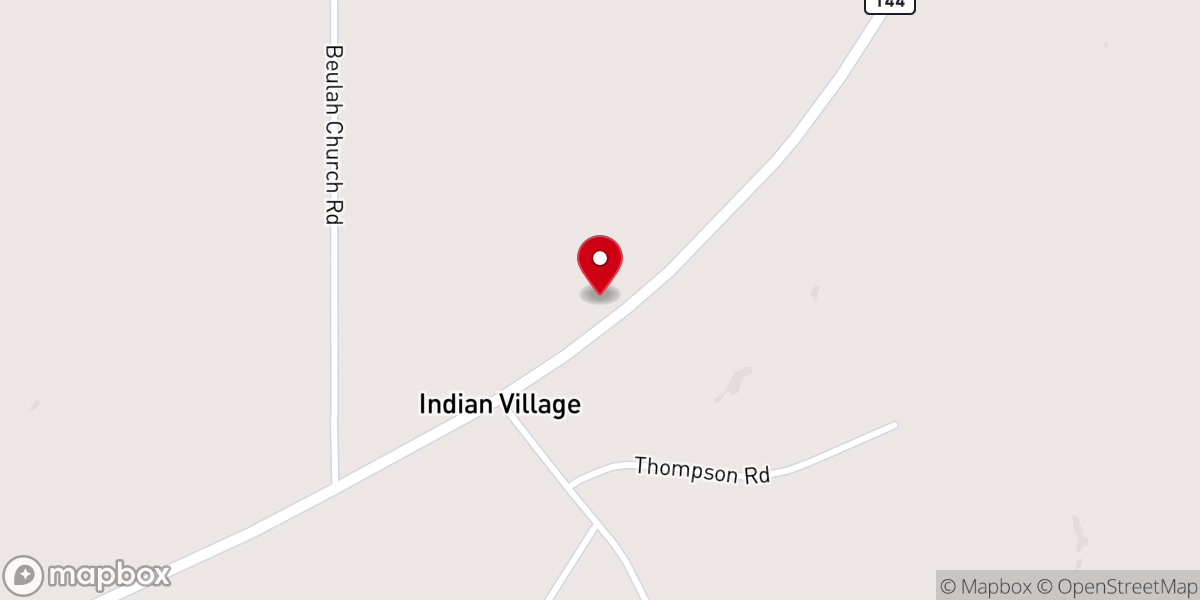 Map showing location of Indian Village Methodist Church