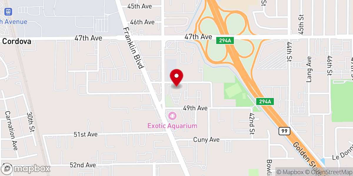 Map showing location of Showers of Blessing Church