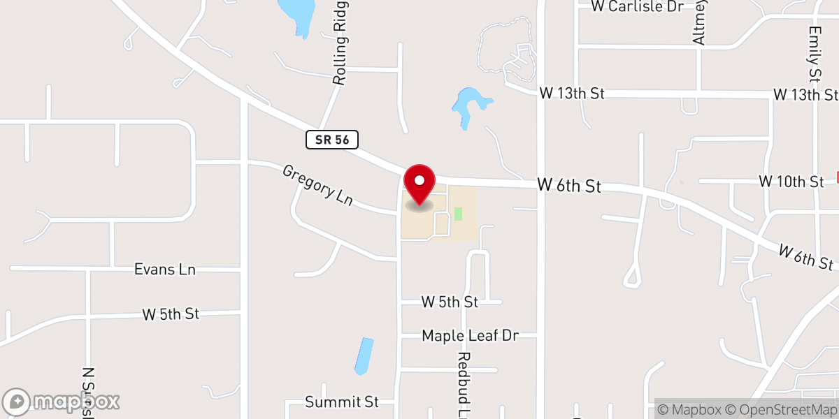 Map showing location of Precious Blood Rectory