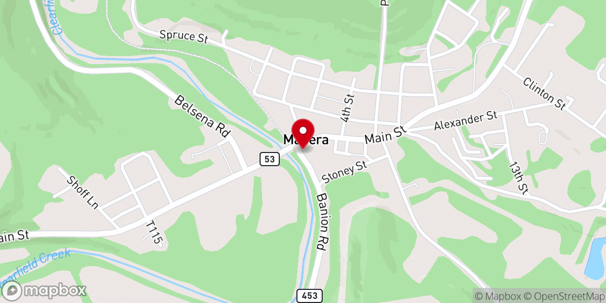 Map showing location of Madera Loyal Order of Moose