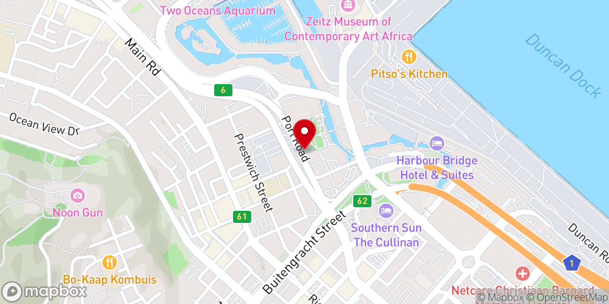 Map showing location of Christ Embassy Waterfront
