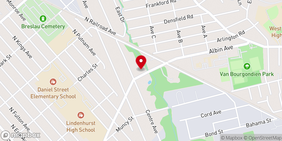 Map showing location of All Saints Church of God