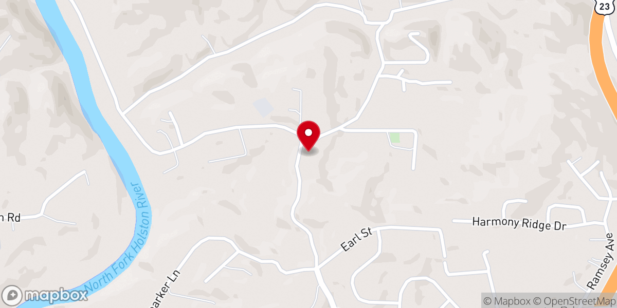 Map showing location of Friendship Chapel Church