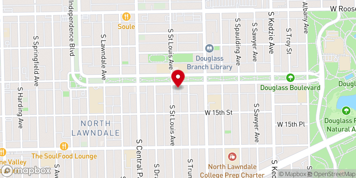 Map showing location of Mount Hebron Baptist Church