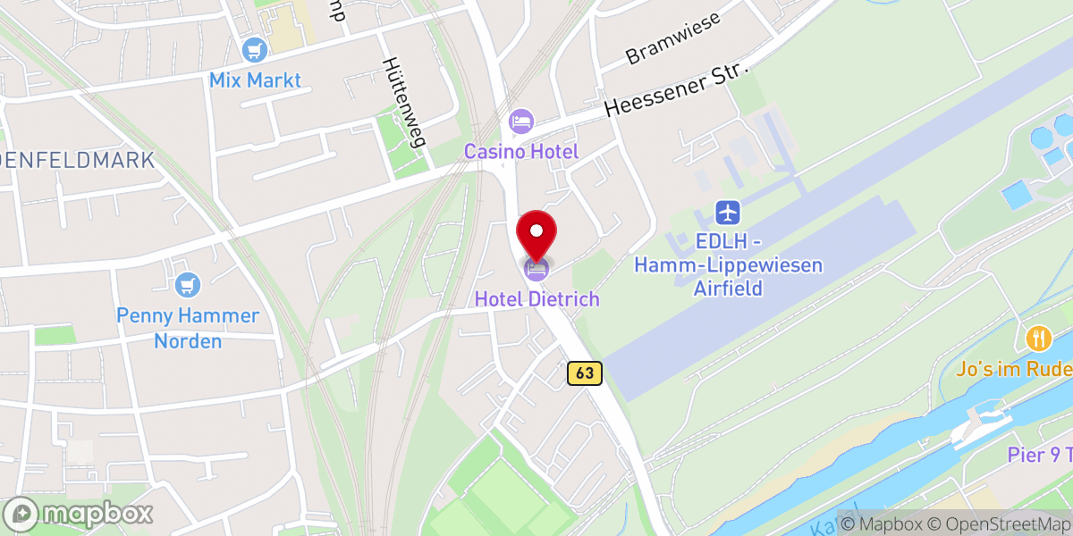 Map showing location of Limok Rooms Hamm