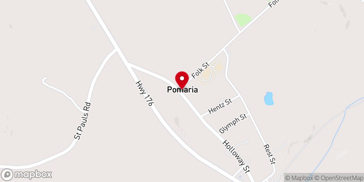 Map showing location of Pomaria