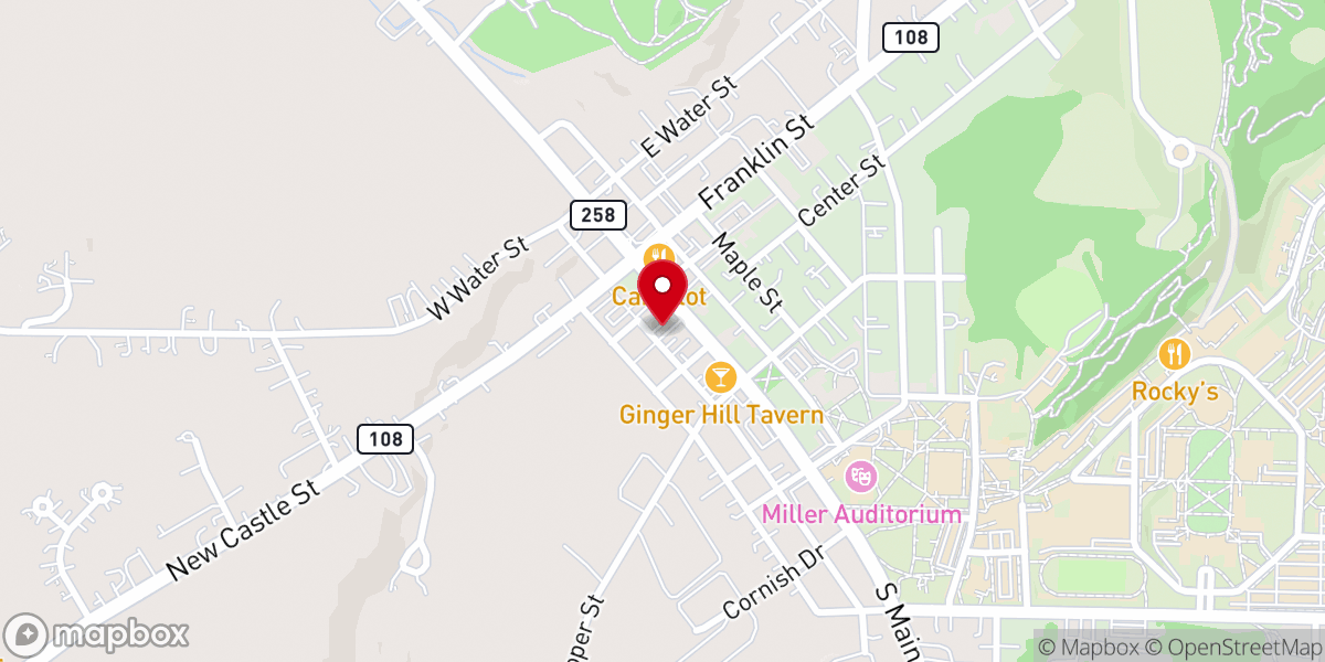 Map showing location of Ginger Hill Unitarian Universalist Congregation