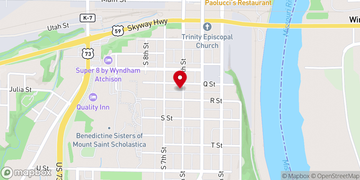 Map showing location of Active Lodge 158