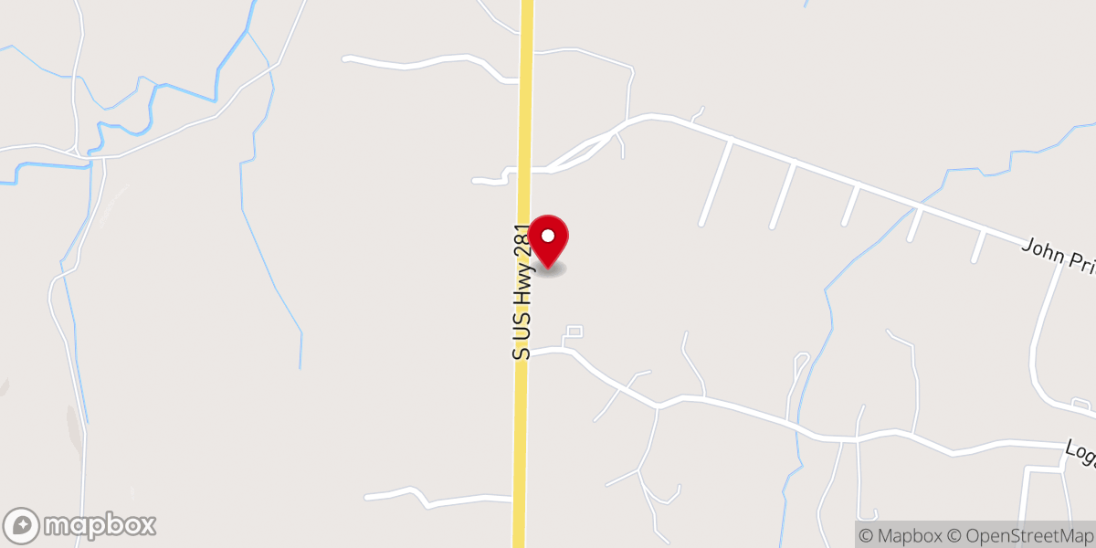 Map showing location of Blanco Hills Church of Christ
