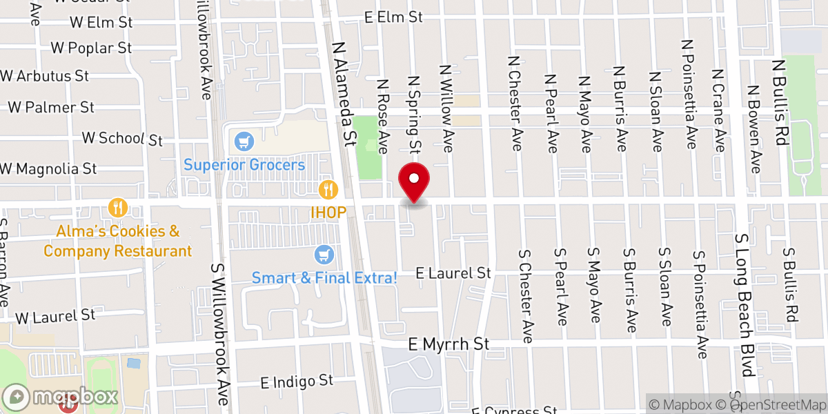 Map showing location of MAAM LOS ANGELES