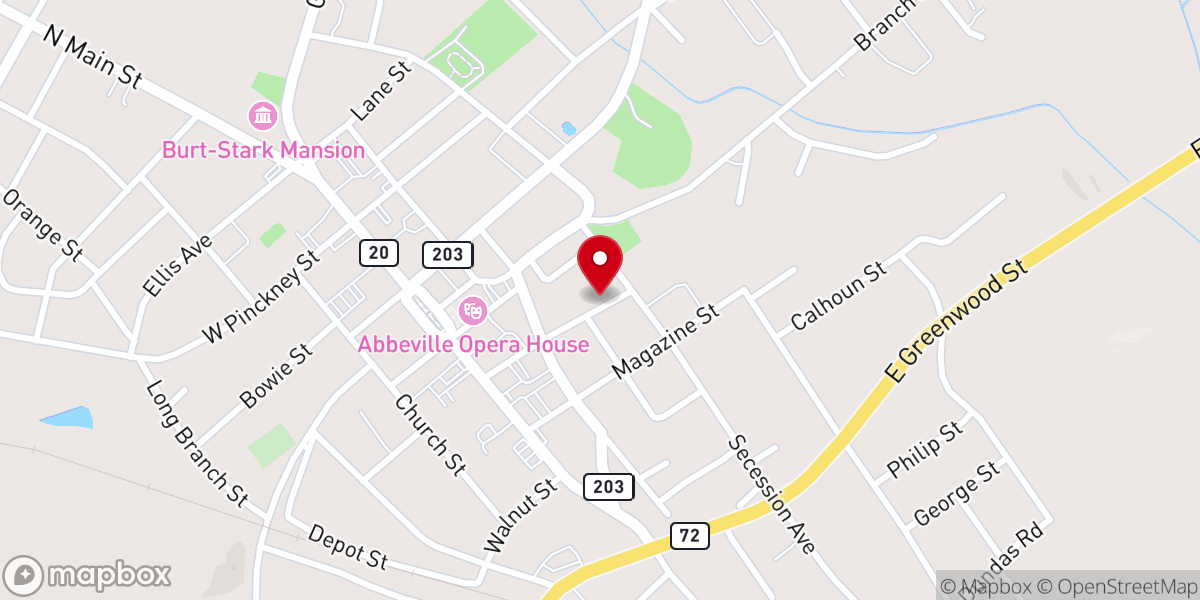 Map showing location of Saint James African Methodist Episcopal Church