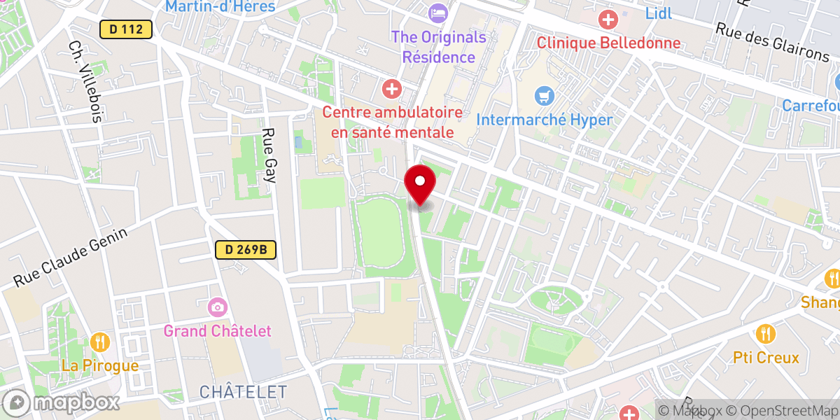 Map showing location of Paroisse Saint Thomas