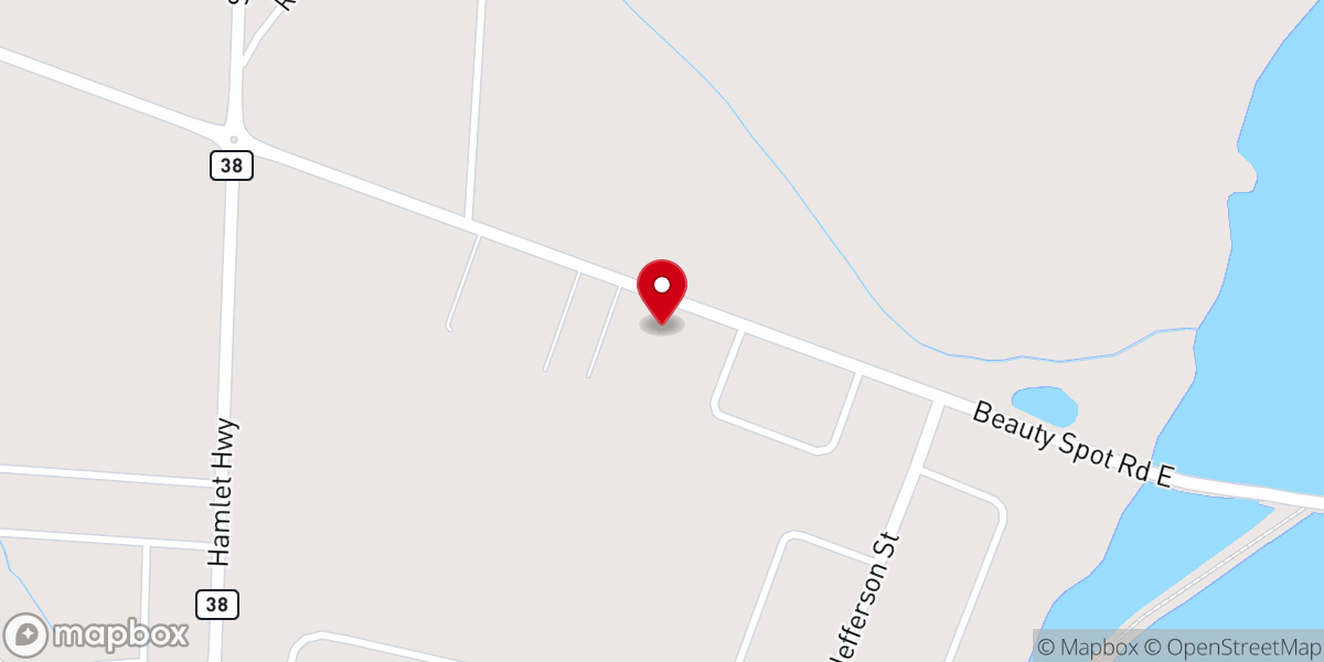 Map showing location of First Church of the Nazarene