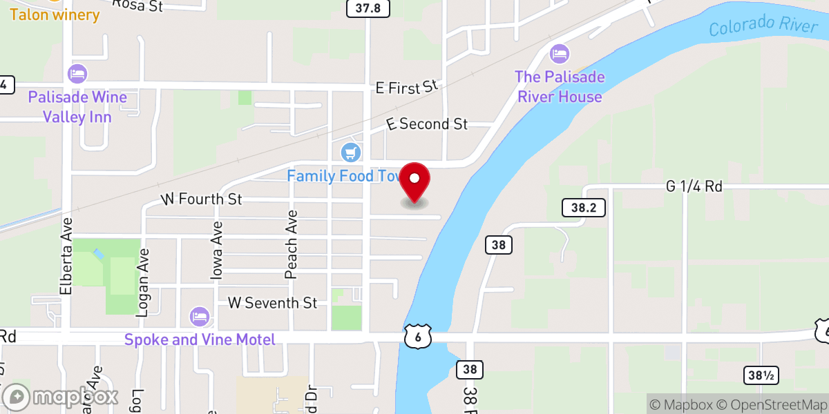 Map showing location of Mustard Seed Church