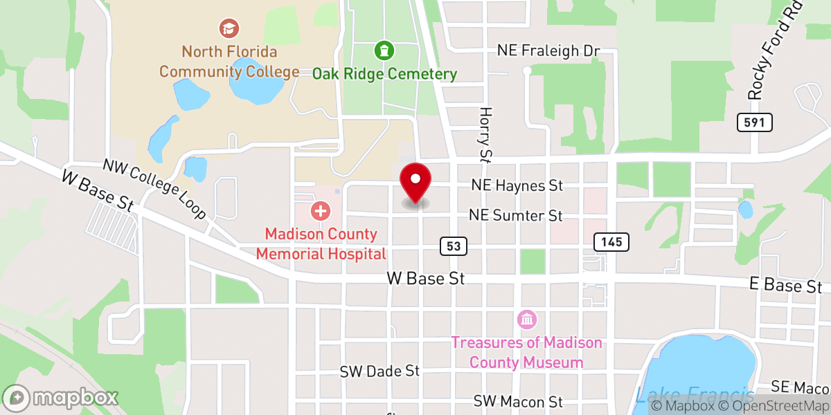 Map showing location of Saint Vincent de Paul Catholic Church