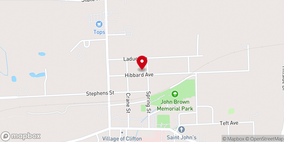 Map showing location of St. Felix Rectory