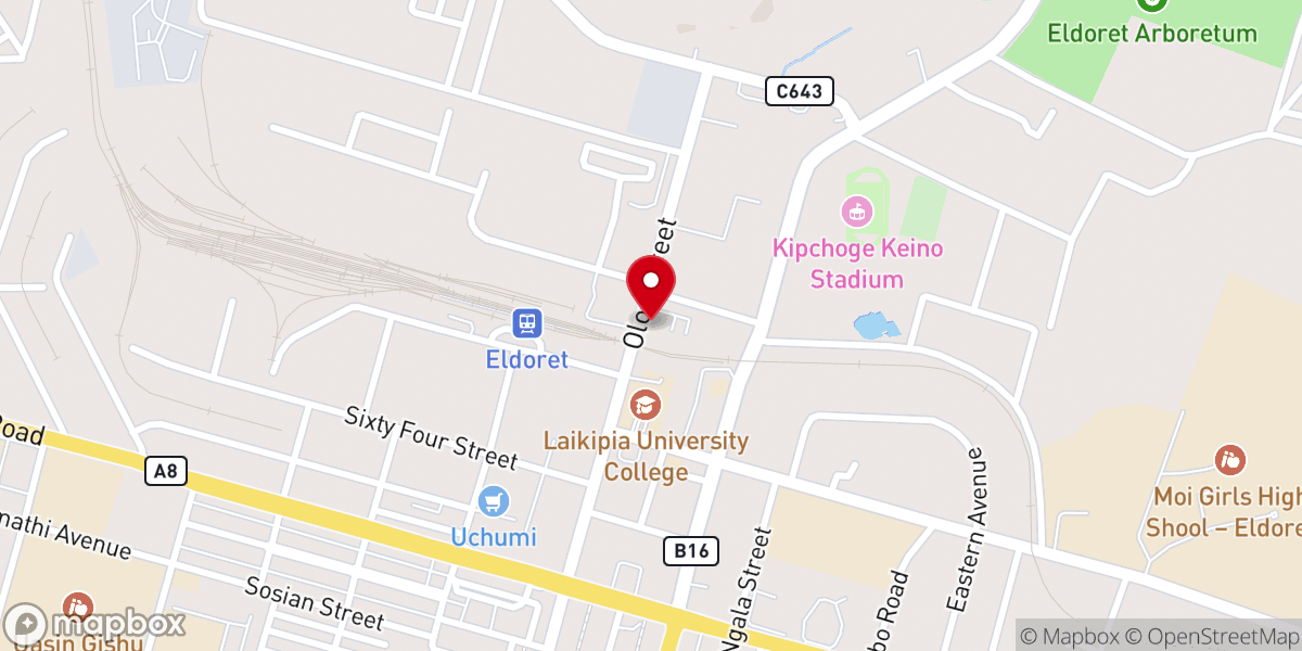 Map showing location of Hopewell Baptist church