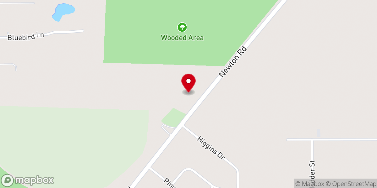 Map showing location of Second Bethesda Baptist Church