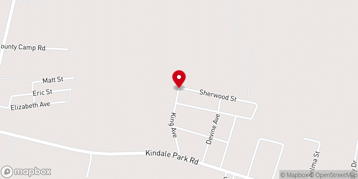 Map showing location of New Friendship Baptist Church