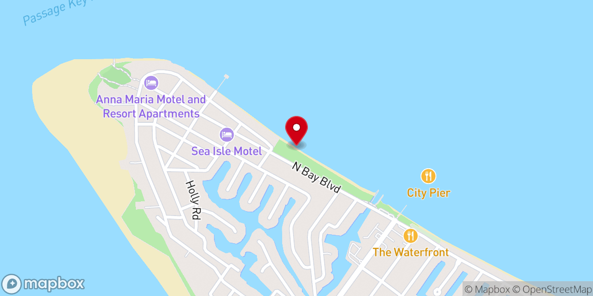 Map showing location of Playa Anna Maria Florida