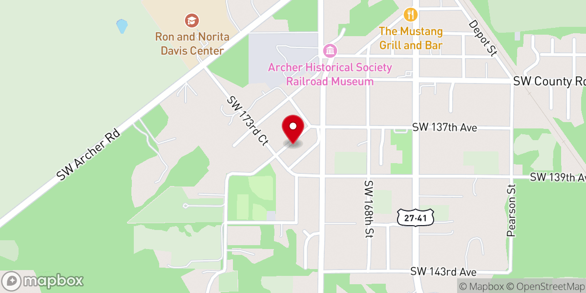 Map showing location of First United Methodist Church