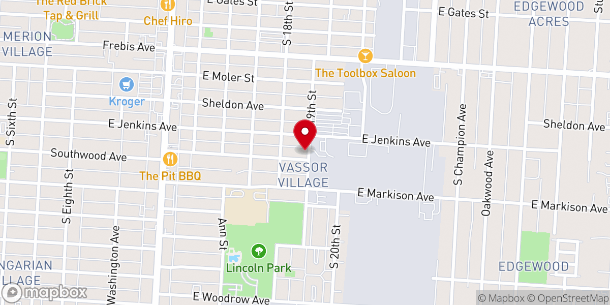 Map showing location of Rock City