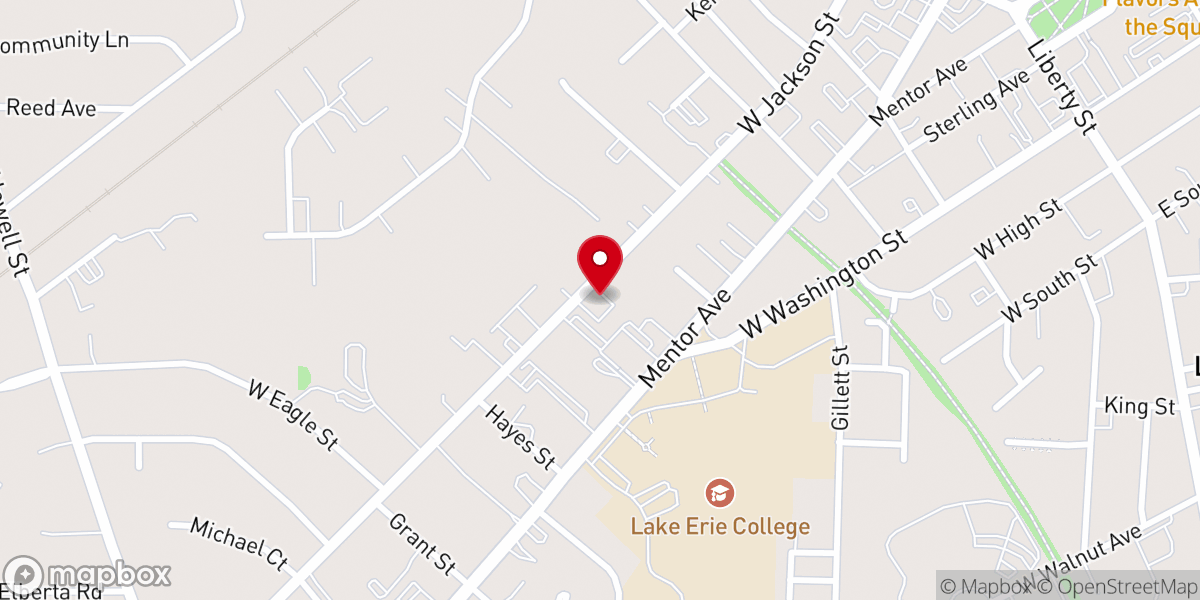 Map showing location of St John Baptist Church