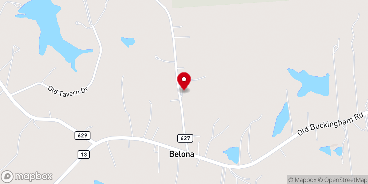 Map showing location of Providence Presbyterian Church
