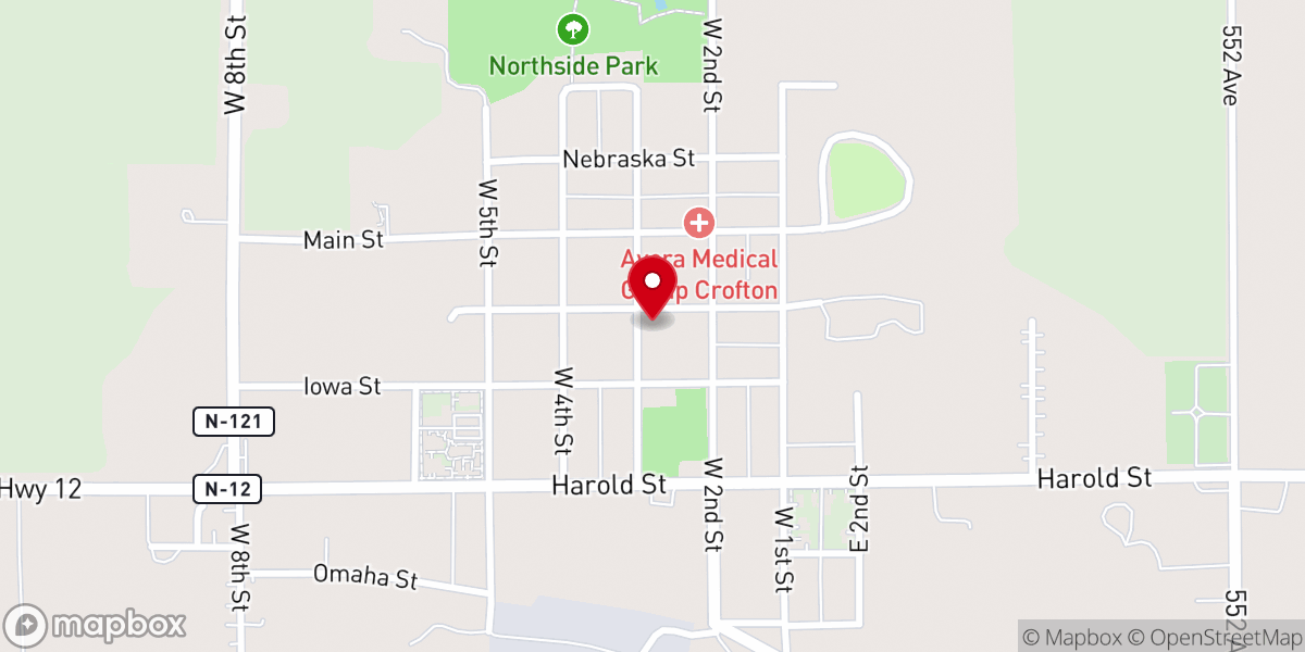 Map showing location of Trinity Lutheran Church