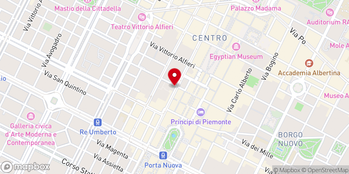 Map showing location of Chiesa della Visitazione