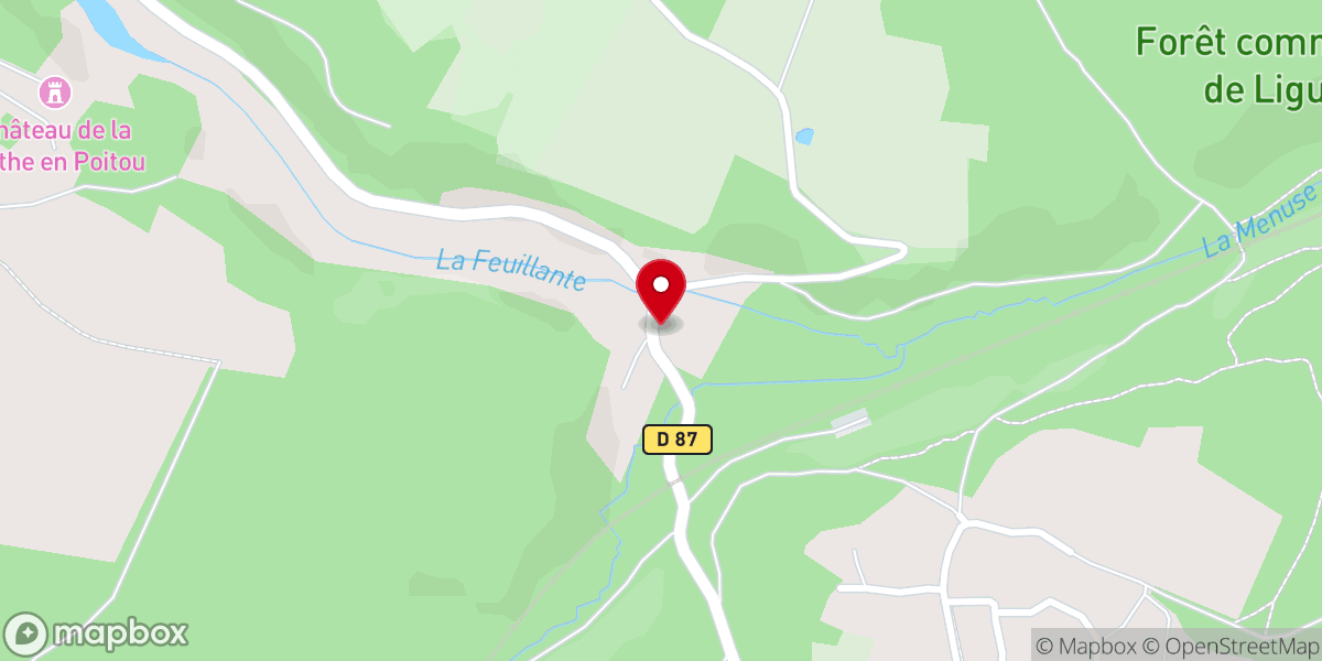 Map showing location of Chapelle De Mezeaux