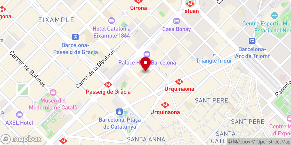 Map showing location of Iglesia del Sagrado Corazón - Jesuitas