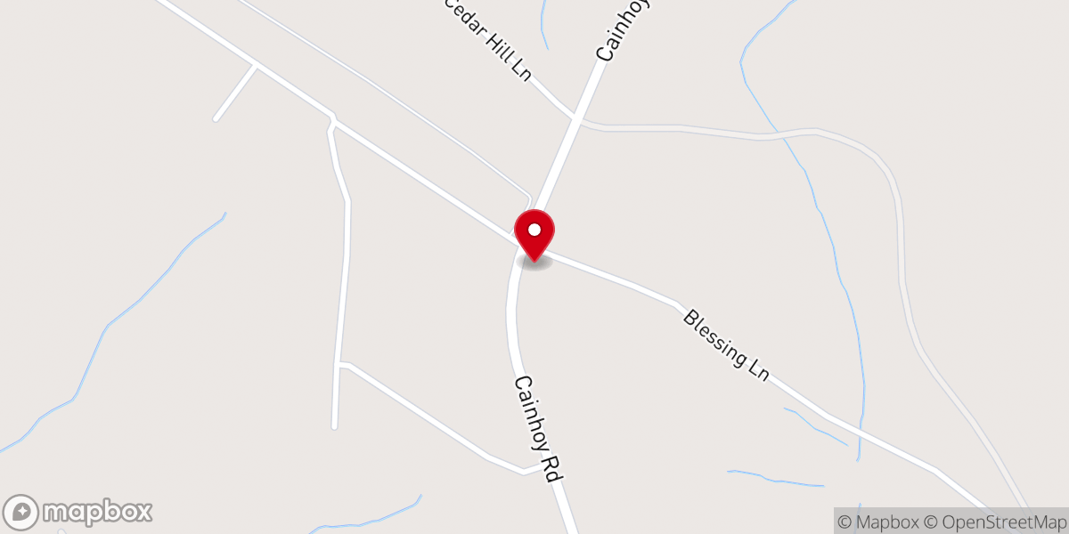 Map showing location of Zion United Methodist Church