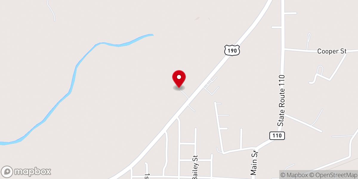 Map showing location of First Apostolic Church