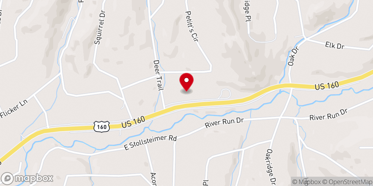 Map showing location of Bearfoot Garage Doors