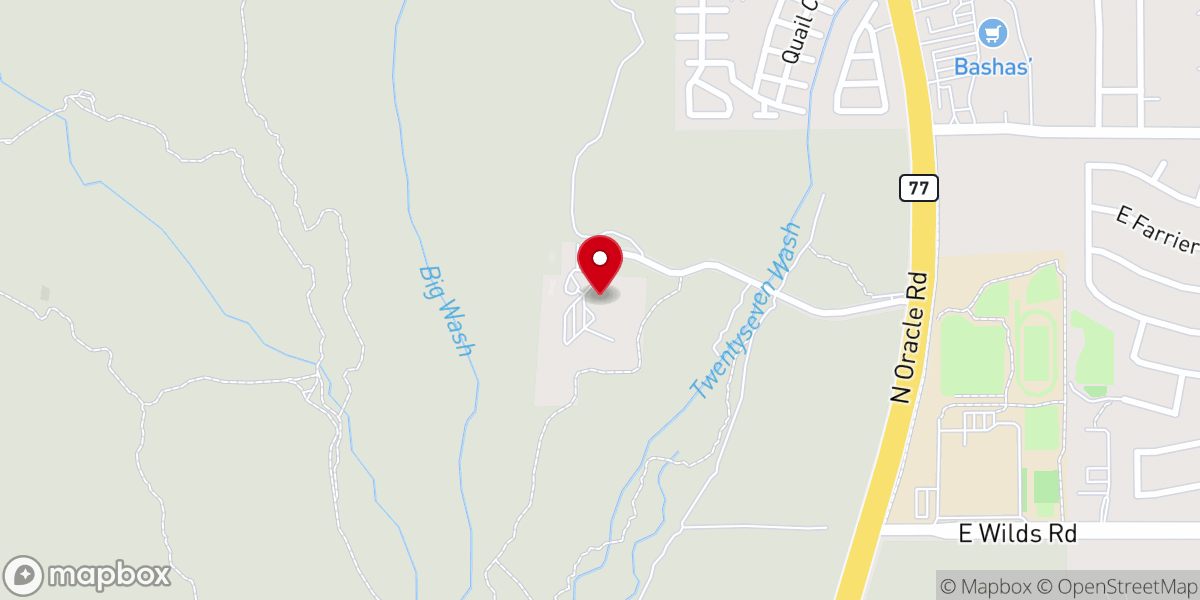 Map showing location of Vista de la Montaña United Methodist Church