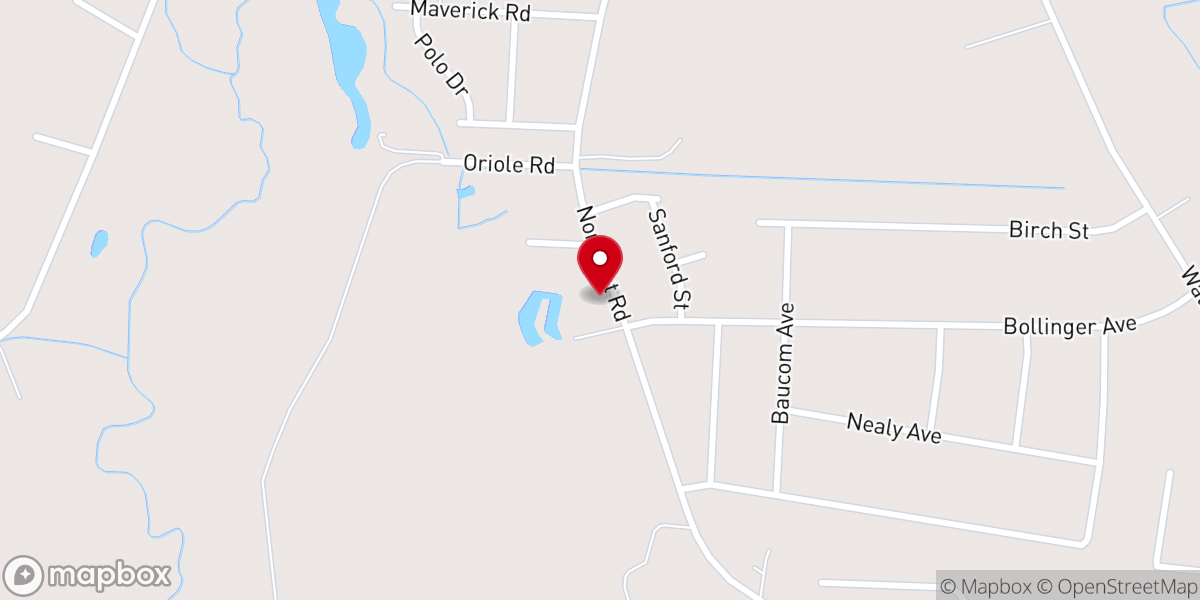 Map showing location of Clyborn Pines Church of God